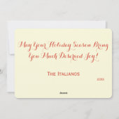 Cartes Pour Fêtes Annuelles Cerf scandinave Nordic Merry Design de Noël (Dos)