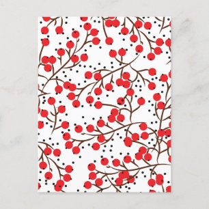 Cartes Pour Fêtes Annuelles Cerise minimale
