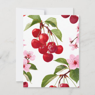 Cartes Pour Fêtes Annuelles Cerises