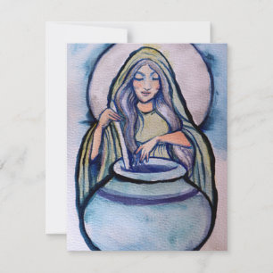 Cartes Pour Fêtes Annuelles Cerridwen Crone Sorcière