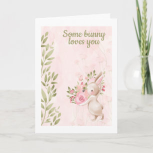Cartes Pour Fêtes Annuelles Certains Lapins Vous Aiment Lapin Jour Des Valenti