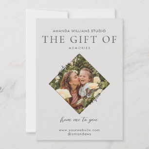 Cartes Pour Fêtes Annuelles Certificats de carte-cadeau du photographe