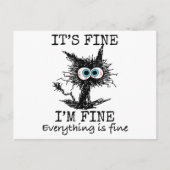 Cartes Pour Fêtes Annuelles C'est fin drôle Chat T-Shirt - Classic Fit (Devant)