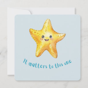 Cartes Pour Fêtes Annuelles C'est important pour celui-là, Starfish Story.