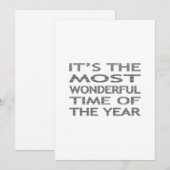 Cartes Pour Fêtes Annuelles C'est la période la plus merveilleuse de l'année - (Devant / Derrière)