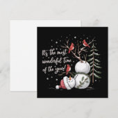 Cartes Pour Fêtes Annuelles C'est la période la plus merveilleuse de l'année B (Devant / Derrière)