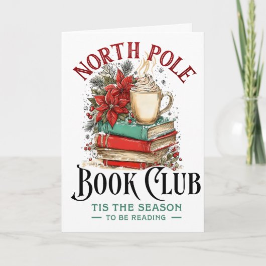 Cartes Pour Fêtes Annuelles 'C'est la saison à lire (Devant)