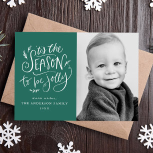 Cartes Pour Fêtes Annuelles "C'est la saison de la photo verte