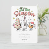 Cartes Pour Fêtes Annuelles C'est la Saison de Noël (Debout devant)