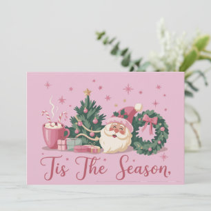 Cartes Pour Fêtes Annuelles C'est la saison de Noël Mignon Hiver Père Noël