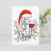 Cartes Pour Fêtes Annuelles C'est la saison de se soûler (Debout devant)