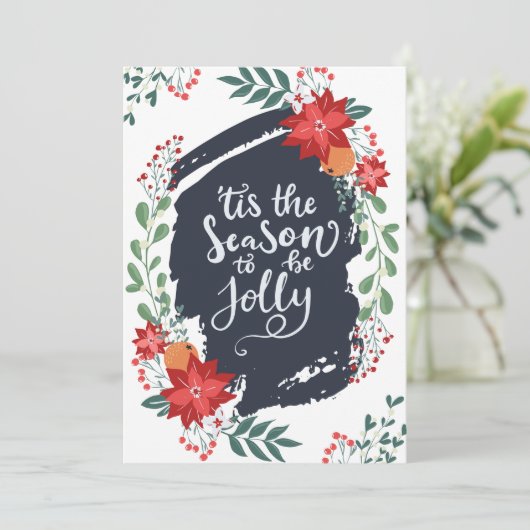 Cartes Pour Fêtes Annuelles C'est la saison d'être joyeux (Debout devant)