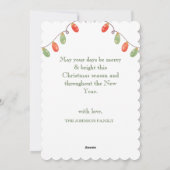 Cartes Pour Fêtes Annuelles c'est la saison Mistletoe aquarelle Noël Holi (Dos)