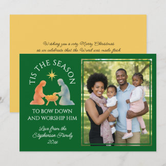 Cartes Pour Fêtes Annuelles C'EST LA SAISON Modern Family Photo Noël