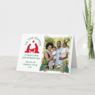 Cartes Pour Fêtes Annuelles C'EST LA SAISON Modern Family Photo Noël