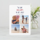 Cartes Pour Fêtes Annuelles c'est la saison multi quatre photo famille noël (Debout devant)