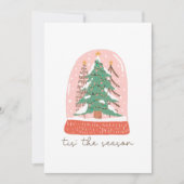 Cartes Pour Fêtes Annuelles C'Est La Saison Noël Snow Globe (Devant)