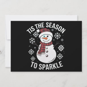 Cartes Pour Fêtes Annuelles C'est la saison pour briller Cadeau de vacances de