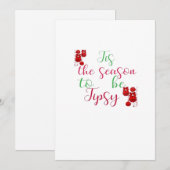 Cartes Pour Fêtes Annuelles C'est la saison pour un Noël éméché (Devant / Derrière)