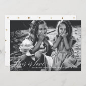 Cartes Pour Fêtes Annuelles C'est l'amour Simple Script Photo Valentines Day (Devant / Derrière)