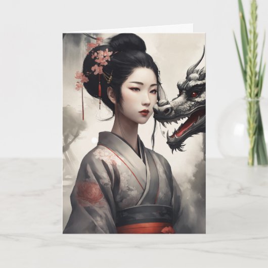 Cartes Pour Fêtes Annuelles C'Est L'Année Du Dragon 2024 (Devant)