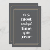 Cartes Pour Fêtes Annuelles C'est le moment le plus merveilleux de l'année Déc (Devant / Derrière)