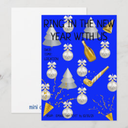 Cartes Pour Fêtes Annuelles C'est l'heure de la fête ! (vierge)