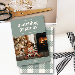 Cartes Pour Fêtes Annuelles 'C'est mignon Pyjamas Correspondant Saison Un Cart