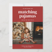 Cartes Pour Fêtes Annuelles 'C'est mignon Pyjamas Correspondant Saison Un Cart (Devant)