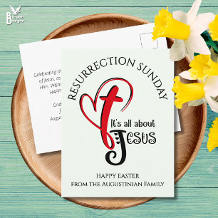 Cartes Pour Fêtes Annuelles C'EST TOUT SUR JÉSUS Pâques chrétien