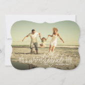 Cartes Pour Fêtes Annuelles C'est un merveilleux script de calligraphie de vie (Devant)