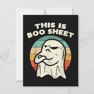 Cartes Pour Fêtes Annuelles C'est une feuille fantôme Boo