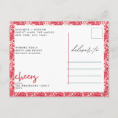 Cartes Pour Fêtes Annuelles C'est une merveilleuse vie Noël Jaune (Dos)