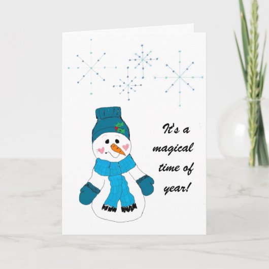 Cartes Pour Fêtes Annuelles C'est une saison magique (Devant)