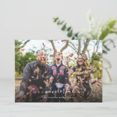 Cartes Pour Fêtes Annuelles C'est Wonderful Life (Debout devant)