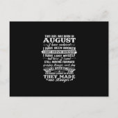 Cartes Pour Fêtes Annuelles Cette Fille Est Née En Août Cadeau Anniversaire (Devant)