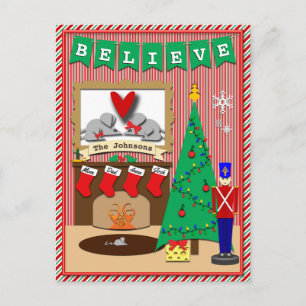 Cartes Pour Fêtes Annuelles Cette nuit avant Noël ・ 4 Bas