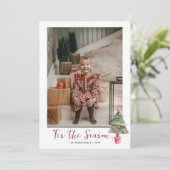 Cartes Pour Fêtes Annuelles Cette saison... Photo de Noël (Debout devant)