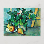 Cartes Pour Fêtes Annuelles Cezanne - Pot de primeurs et fruits (Devant)