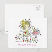 Cartes Pour Fêtes Annuelles CH-001 Christmas Light Life (Devant / Derrière)