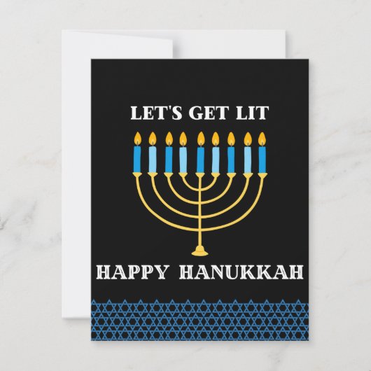 Cartes Pour Fêtes Annuelles Chag Hanouka Sameach (Devant)