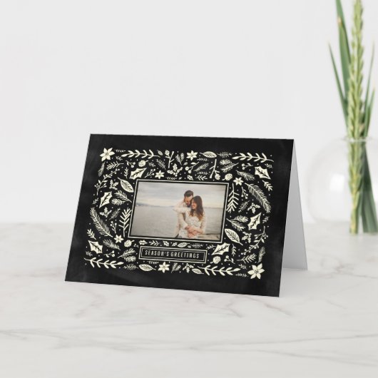 Cartes Pour Fêtes Annuelles Chalet de feuillage d'hiver (Devant)