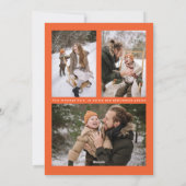 Cartes Pour Fêtes Annuelles Chalet de ski à ossature en A d'hiver Photo rétro (Dos)