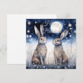 Cartes Pour Fêtes Annuelles Chalet d'hiver de Noël (Devant / Derrière)