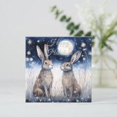 Cartes Pour Fêtes Annuelles Chalet d'hiver de Noël (Debout devant)