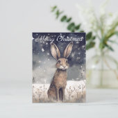 Cartes Pour Fêtes Annuelles Chalet d'hiver de Noël (Debout devant)