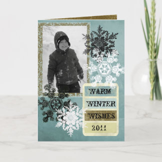 Cartes Pour Fêtes Annuelles Chaleureux désir d'hiver
