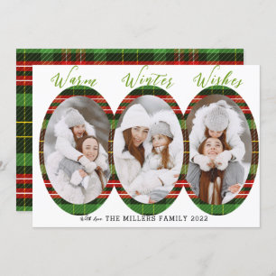 Cartes Pour Fêtes Annuelles Chaleureux hiver Wives 3 Photo Collage