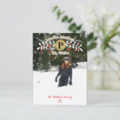 Cartes Pour Fêtes Annuelles Chaleureux souhaits cette photo de Noël d'hiver (Debout devant)