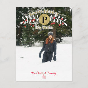 Cartes Pour Fêtes Annuelles Chaleureux souhaits cette photo de Noël d'hiver